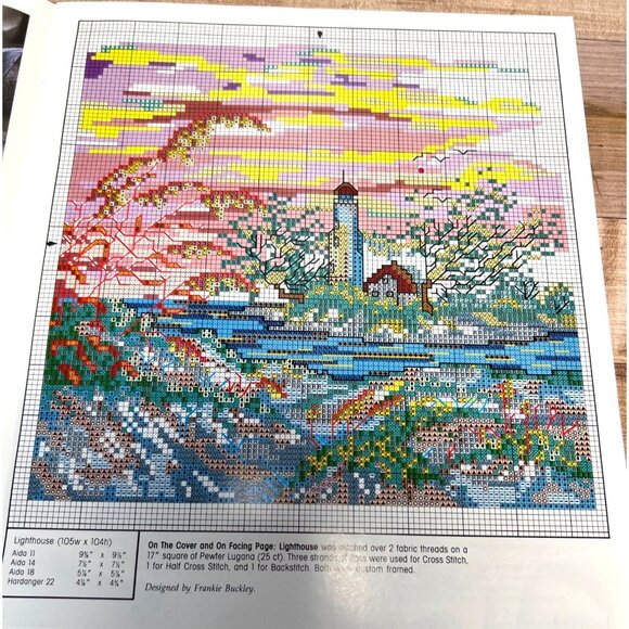 Lighthouse Cross-Stitch Pattern From Leisure Arts Magazine - Picture 3 of 4